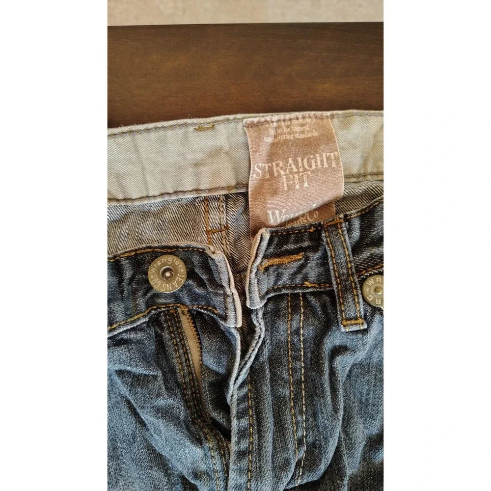 Wrangler 1947 Straight Fit Jean Co Distressed Jeans RN130273 Mens 30x29